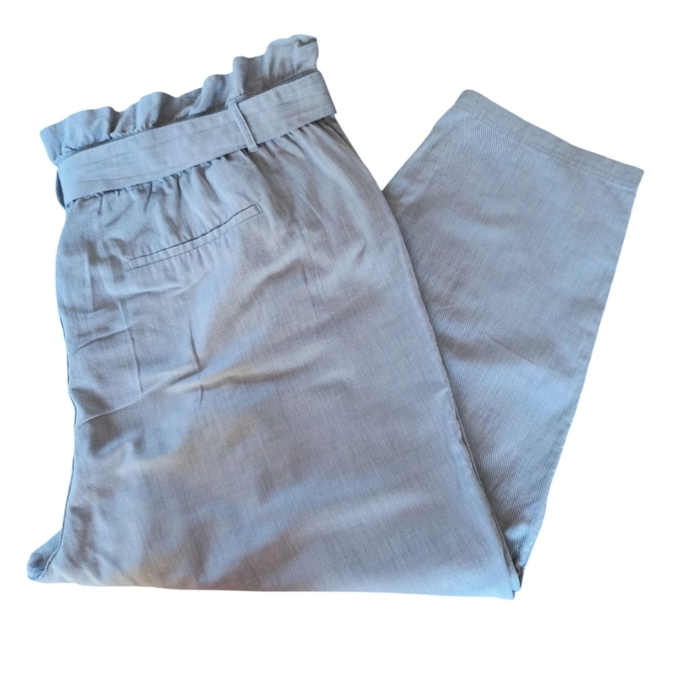 Who What Wear 100% Light Gray High-Waist Pants Size 22W